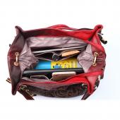 marke Damen beutel aushöhlen ombre Handtasche blumendruck shoudler Taschen Damen pu Leder Einkaufstasche