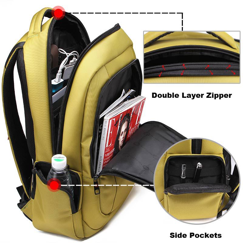 Marke Qualität Wasserdichter Nylon Rucksack Weiblichen Unisex Herren Rucksäcke für Laptop Damen Notebook