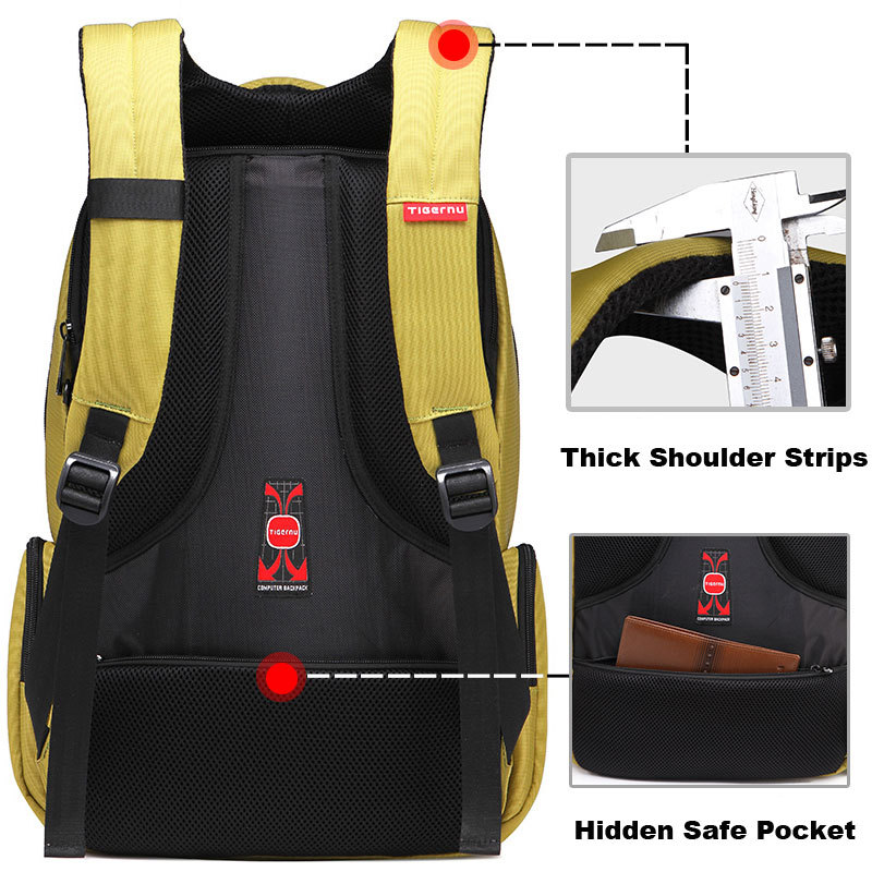 Marke Qualität Wasserdichter Nylon Rucksack Weiblichen Unisex Herren Rucksäcke für Laptop Damen Notebook