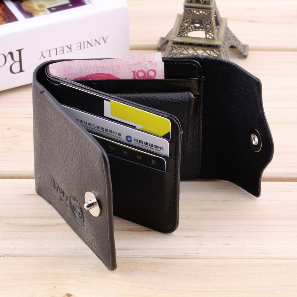 Bifold Wallet Men's PU Leather Credit ID Card Holder Slim Purse Gift  Fashion