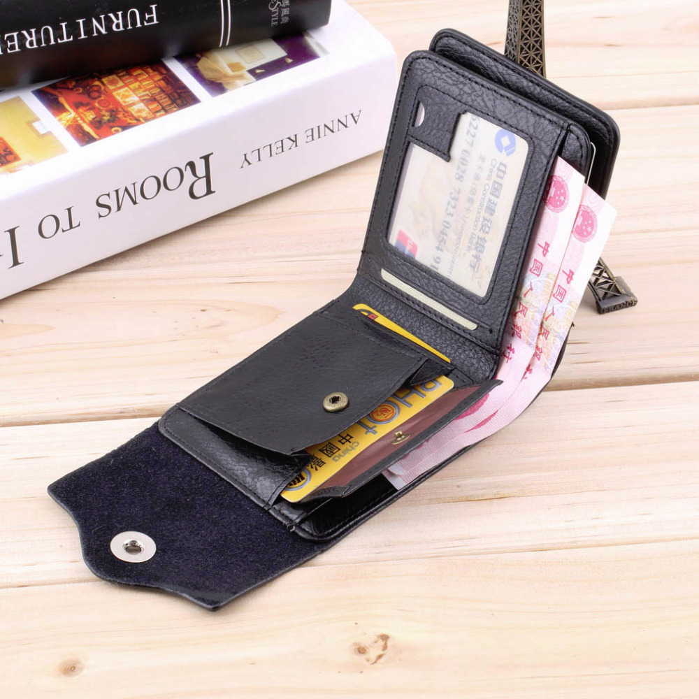 Bifold Wallet Men's PU Leather Credit ID Card Holder Slim Purse Gift  Fashion