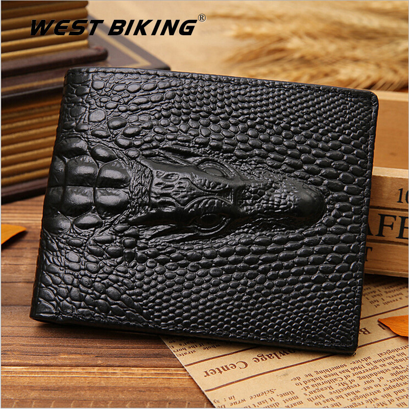 KrokodilLeder Brieftasche Herren Brieftasche Männlichen Echtem Kurze Mode kurze Herren Brieftaschen