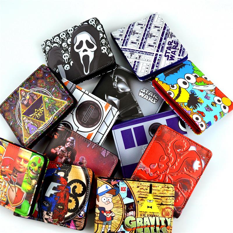 DC karikaturmappe Star Wars Zombie alle arten von spiele Geldbörse oyster lizenz Brieftasche Herren Brieftasche