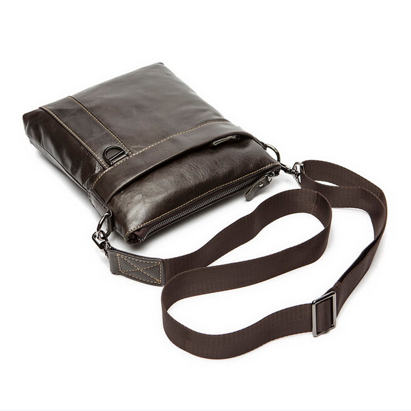 100% echtem Leder Herren fashion Herren messenger bag business echtem Leder crossbody Taschen für Herren