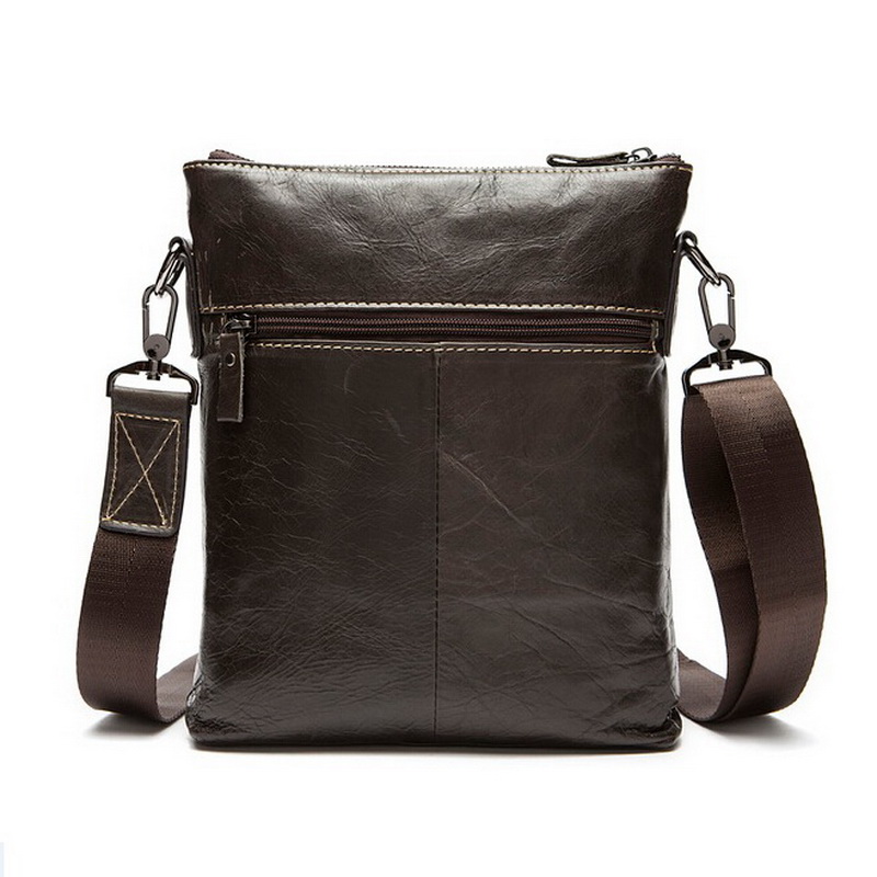 100% echtem Leder Herren fashion Herren messenger bag business echtem Leder crossbody Taschen für Herren