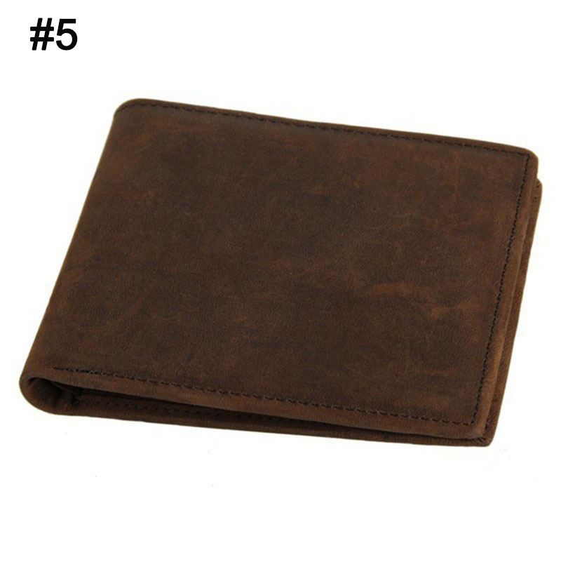 100% echtem Leder Brieftasche Herren Geldbörsen crazy horse Brieftaschen Jahrgang spitze Leder Brieftasche