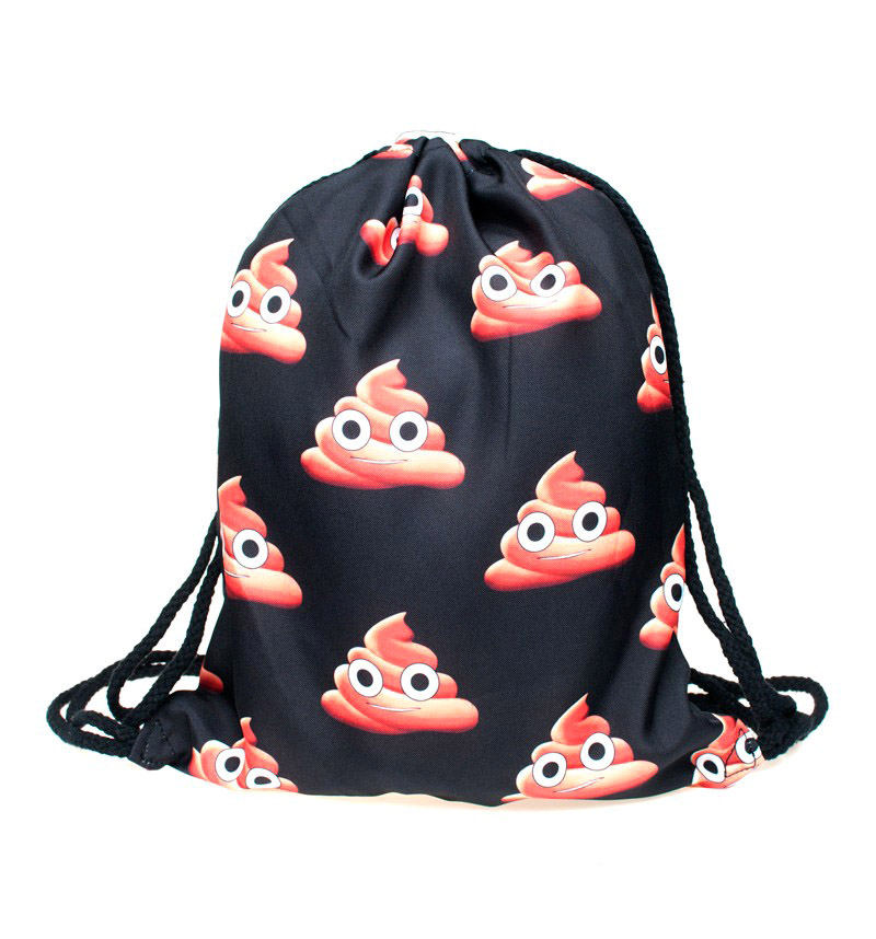 neue Mode Emoji Rucksack Druck Tasche Damen Rucksäcke für teenager mädchen Hohe Qualität Polyester
