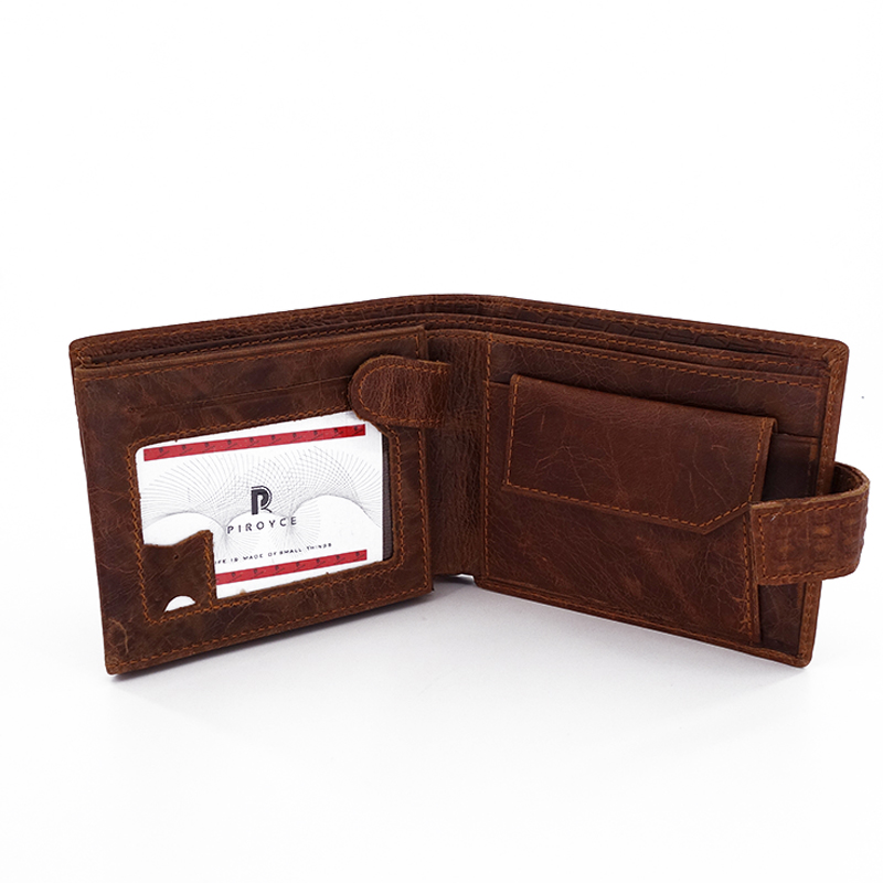 Hot Casual PU Leather Short Alligator Head Men Wallet Hasp Buckle Coin Pocket Men Coin Purses Wallet