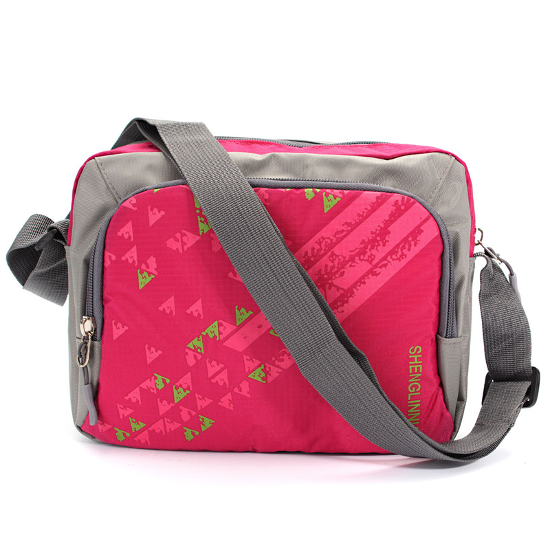 Heiße Damen Herren Sport Umhängetasche Nylon Wasserdichte Outdoor Wandern Reise Reißverschluss