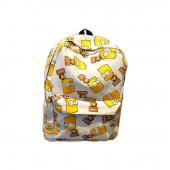 Cartoon Schule Umhängetasche Simpson Printting Rucksäcke Leinwand für Mädchen Jungen