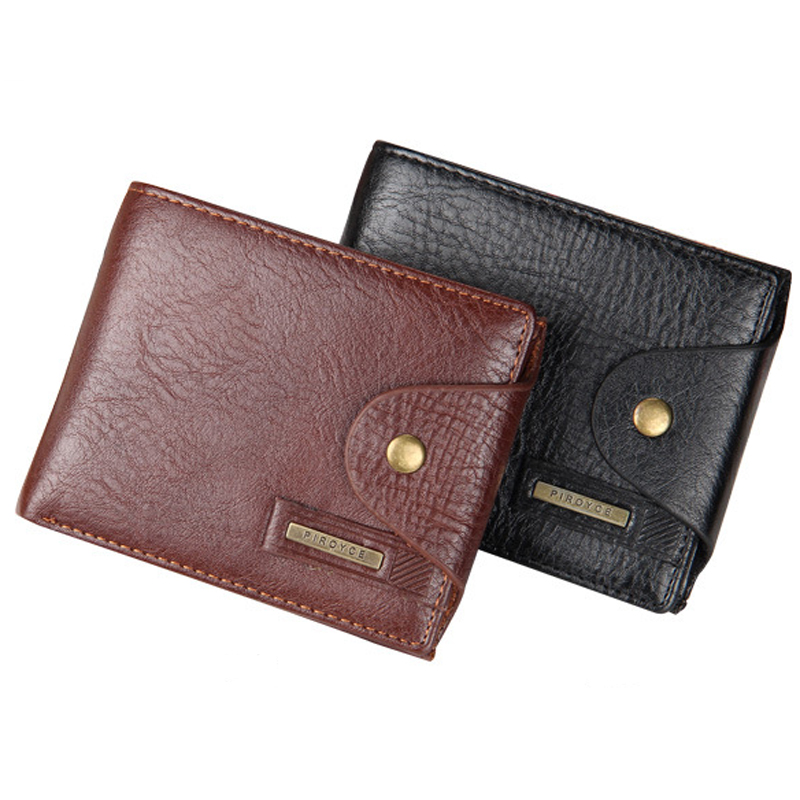 Herren Brieftaschen Leder Qualitätsgarantie Leder Geldbörse mit münzfach schwarz brwon Brieftasche