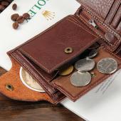 Herren Geldbörsen 100% echtes Leder berühmte Marke Reißverschluss   Haspe Herren Brieftasche