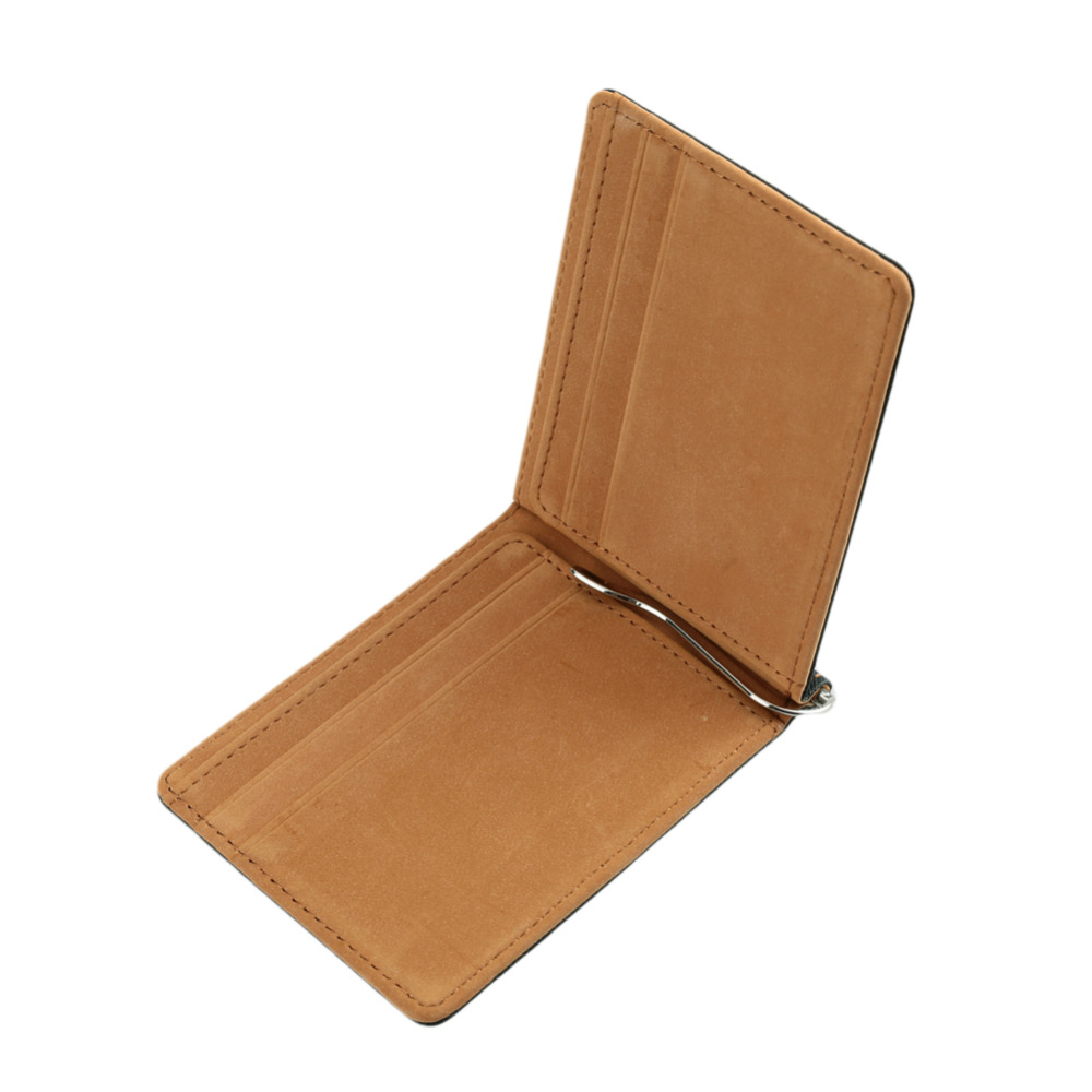 Marke Neue Herren Brieftasche Kurze Haut Brieftaschen Geldbörsen  Mode KunstLeder Geld Clips Sollid Dünne