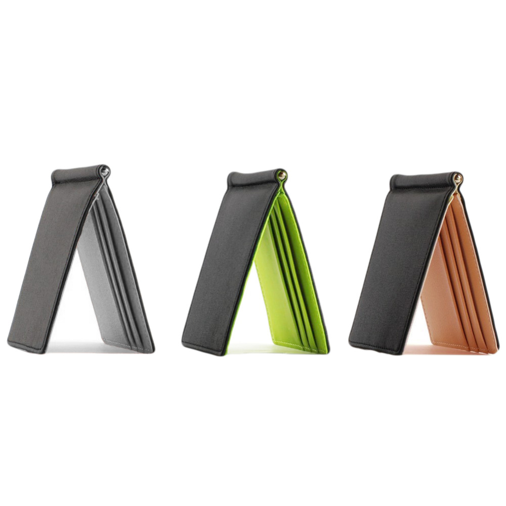 Marke Neue Herren Brieftasche Kurze Haut Brieftaschen Geldbörsen  Mode KunstLeder Geld Clips Sollid Dünne