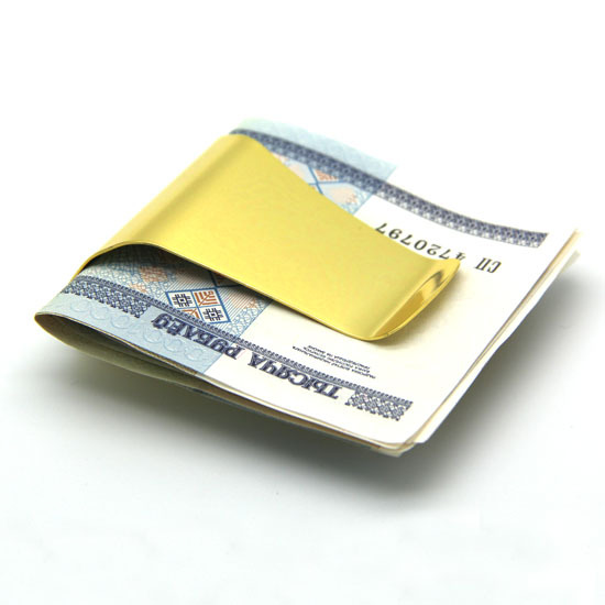 Edelstahl 3 Farbe Dünne Schlanke Geld Clip Clamp Doppelseitige Kreditkarteninhaber Flaschenöffner