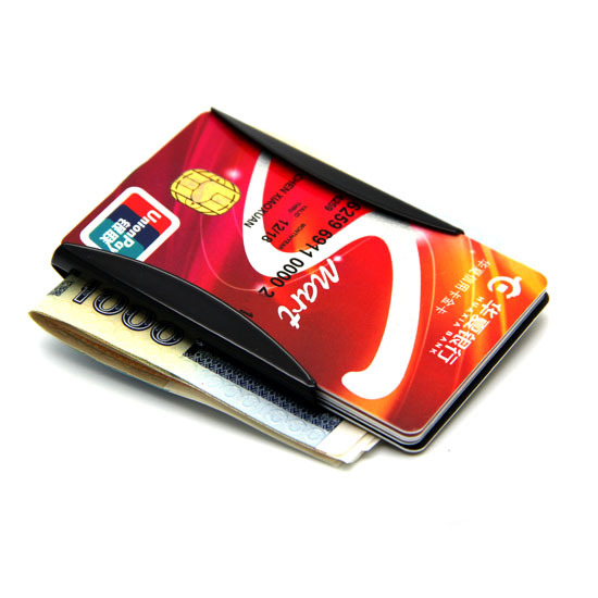 Edelstahl 3 Farbe Dünne Schlanke Geld Clip Clamp Doppelseitige Kreditkarteninhaber Flaschenöffner