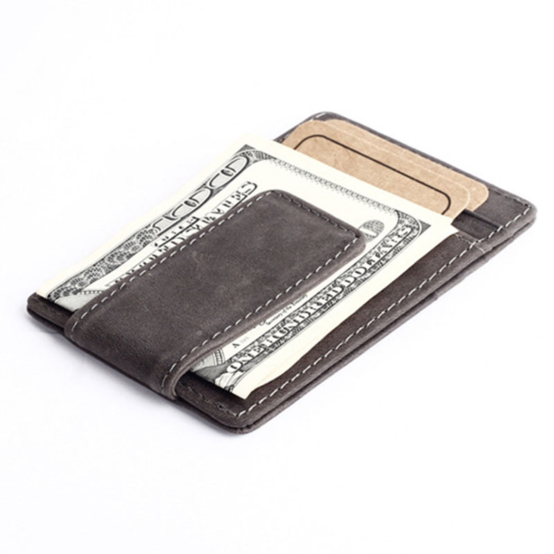 Top Qualität Herren Brieftaschen Geldscheinklammer carteira Vintage Stil Leder Geld inhaber männliche