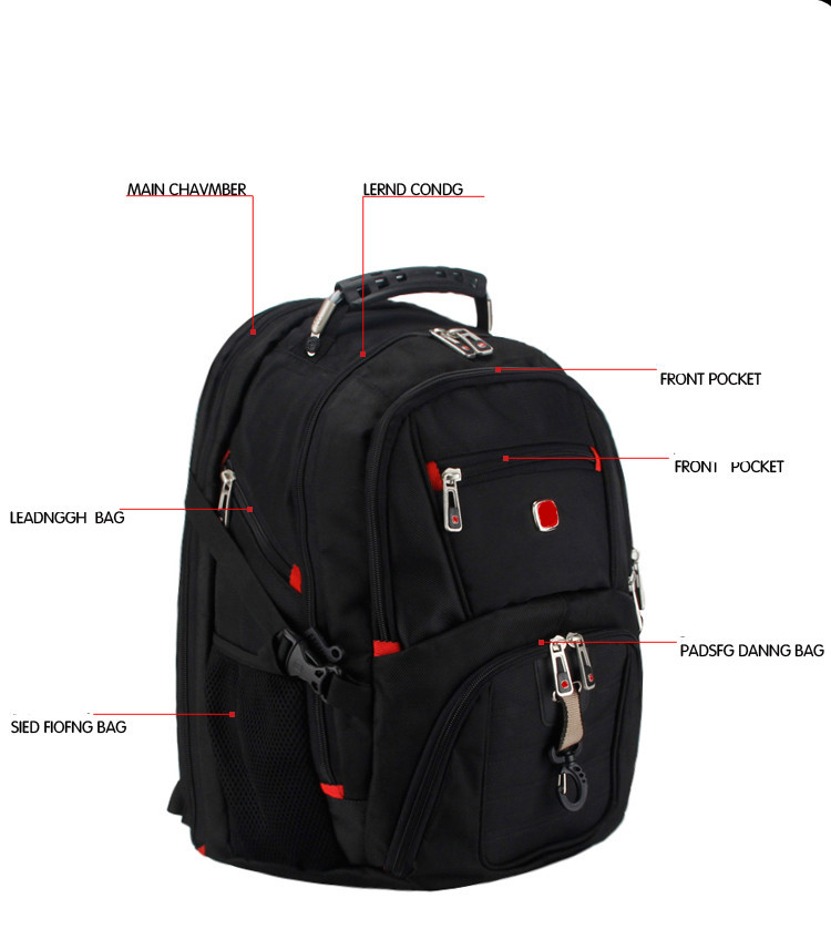 neue Schweizer Herren Damen Laptop Rucksack Mochila Masculina 15 Zoll Rucksäcke Gepäck Reisetasche