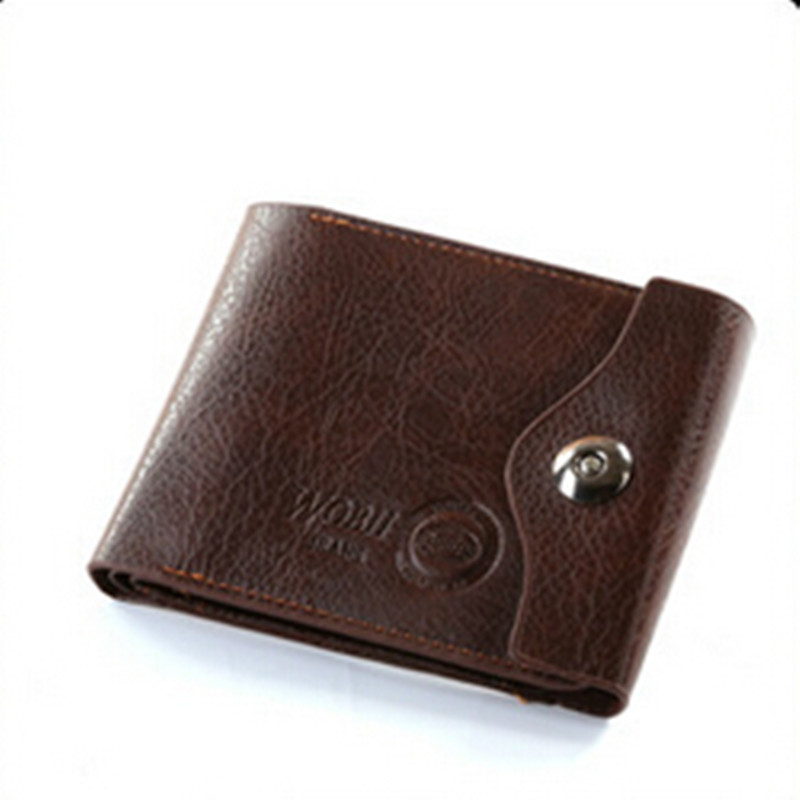 Herren Faux Leder Bifold Brieftasche Braun Gutschrift Identifikation karten halter Schlanke Neue Design Geldbörse