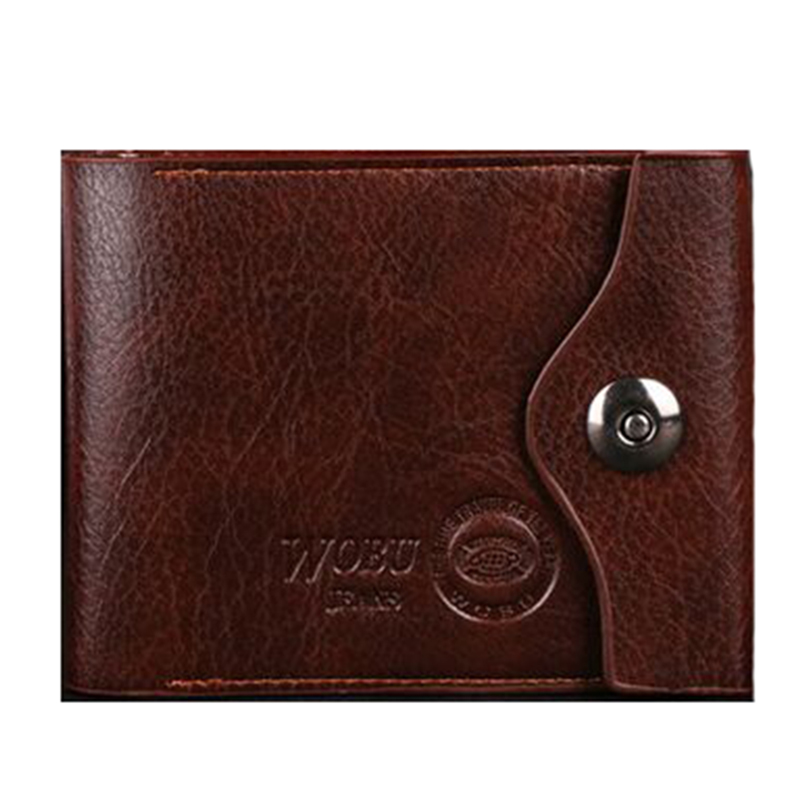 Herren Faux Leder Bifold Brieftasche Braun Gutschrift Identifikation karten halter Schlanke Neue Design Geldbörse