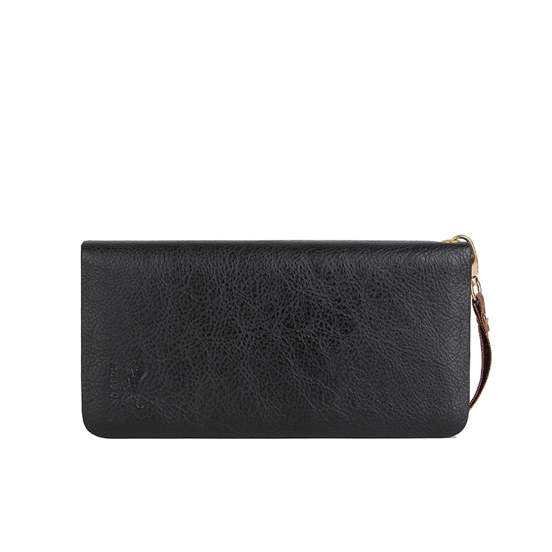 kreuz ochse modedesign echtem Leder Herren Brieftaschen Geschäftsleute lange Brieftasche Reißverschluss