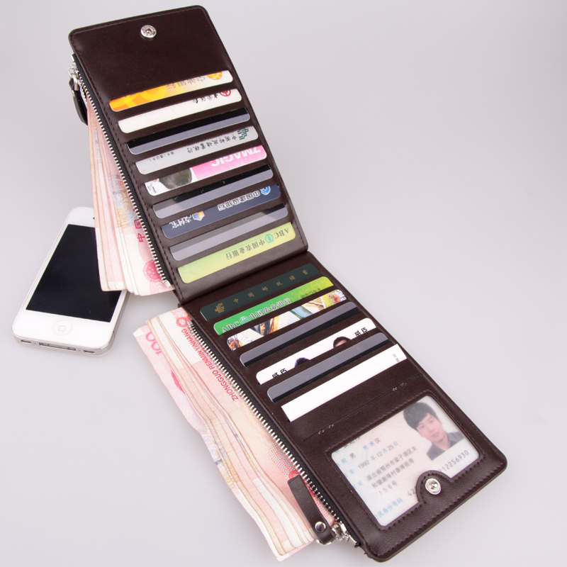 Neue Mode Marke Brieftasche Herren Brieftasche Doppelreißverschlüsse Geschäftsleute Clutch Handtasche