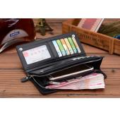 Echte pu Leder Herren Brieftaschen Business Marke kartenhalter Geldbörse Herren langer Reißverschluss