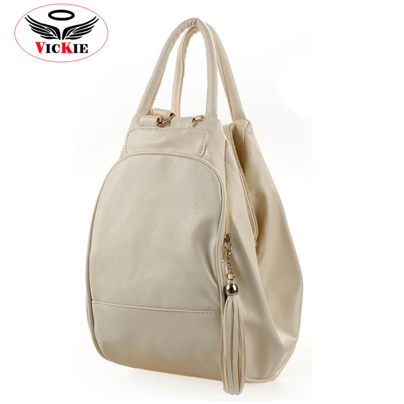 Mode Quaste Damen Leder Rucksäcke Beiläufige Dame Rucksack Reisetasche Campus Damen Schule Schulter Taschen