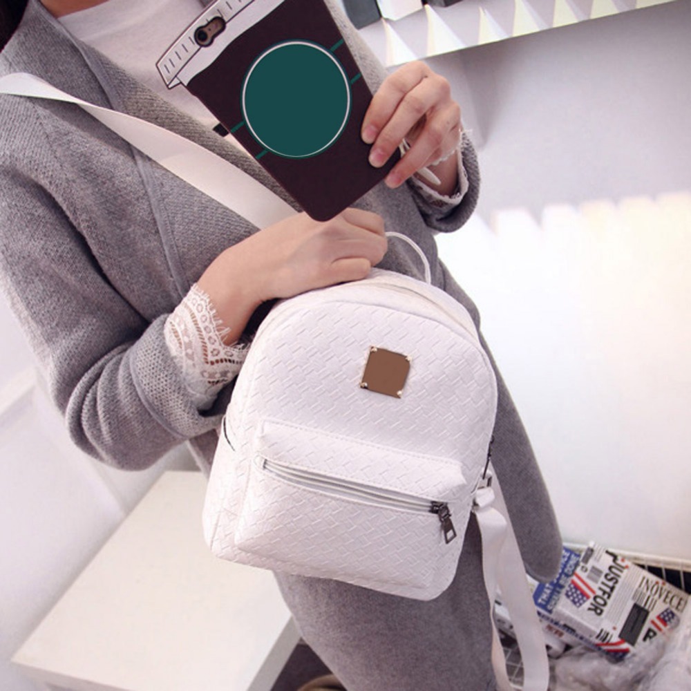 new college wind schul gewaschen Leder Rucksack Damen Koreanische gezeiten mode freizeit Reisetasche weben Boutique