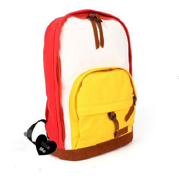 Neue angekommene beiläufige Damen bunte leinwand Plaid Rucksäcke damekursteilnehmer Schultaschen reise