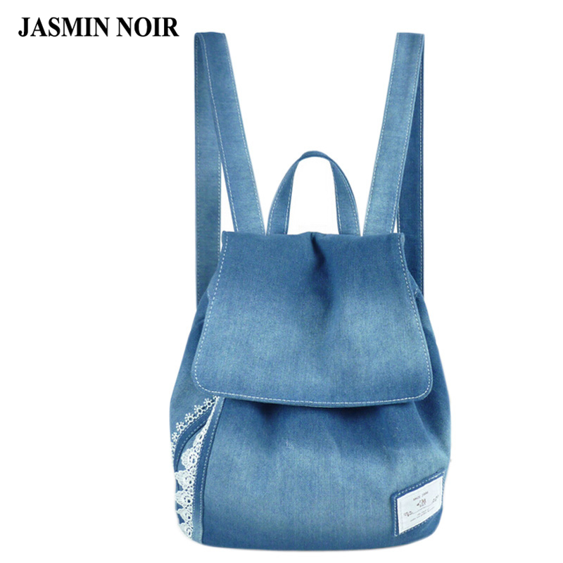 Damen Rucksäcke weibliche jeans spitze schulter retro sport Tasche denim satchel Damen Tasche Leinwand