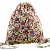 3D Mode Gedruckt Tier Eule Muster Nette Girl'S Rucksäcke Damen Dame Reise Wandern Einkaufs Kordelzug Tasche