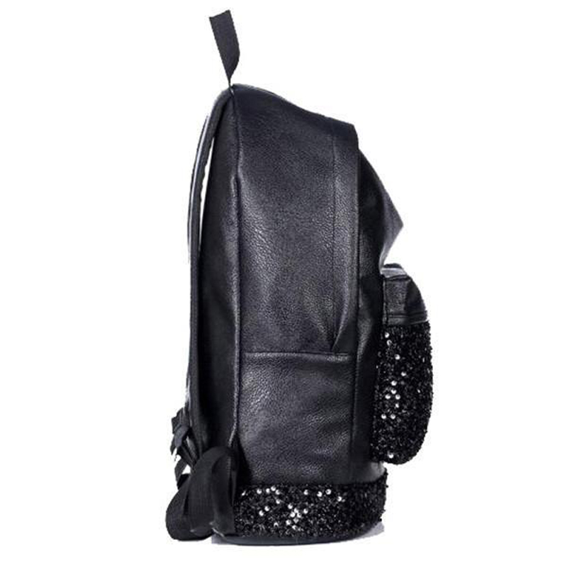 Neue Mode Damen Rucksack Große Krone Pailletten Bestickt Rucksack Großhandel Damen Leder Rucksack Schultasche