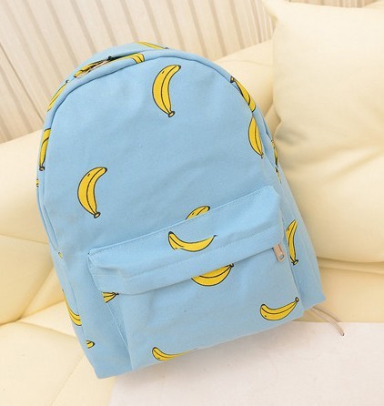 Nettes Mädchen Banana Muster Druck Damen Rucksäcke Reisen Outdoor Praktische Schultaschen Einzigartige Mode