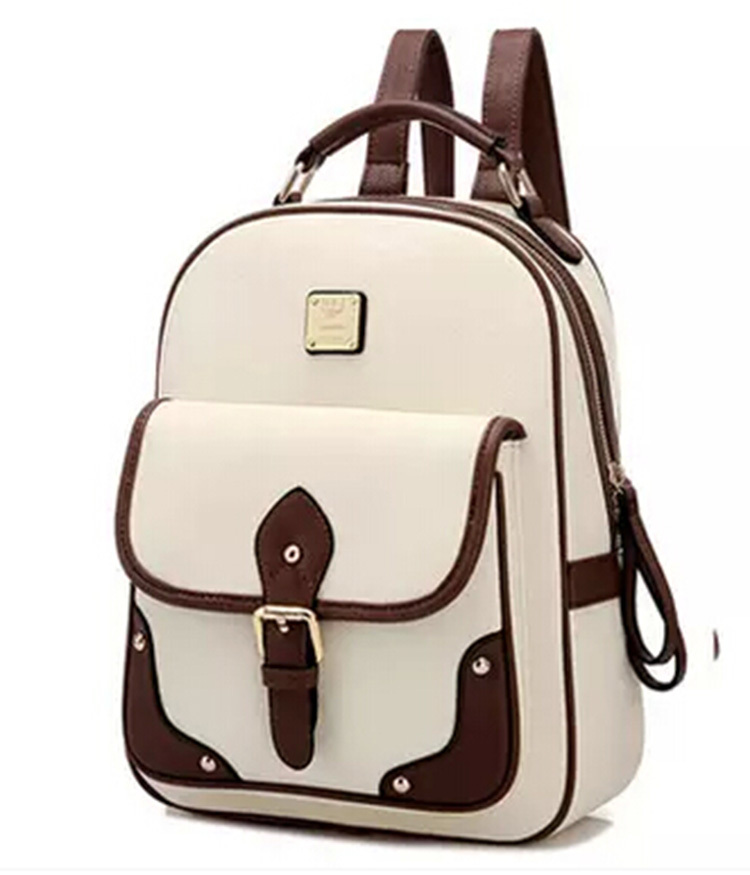 Neue Hohe Qualität Marke Patchwork Damen Rucksäcke Mochila Damen Pu Leder Rucksack Reisetasche Schultasche