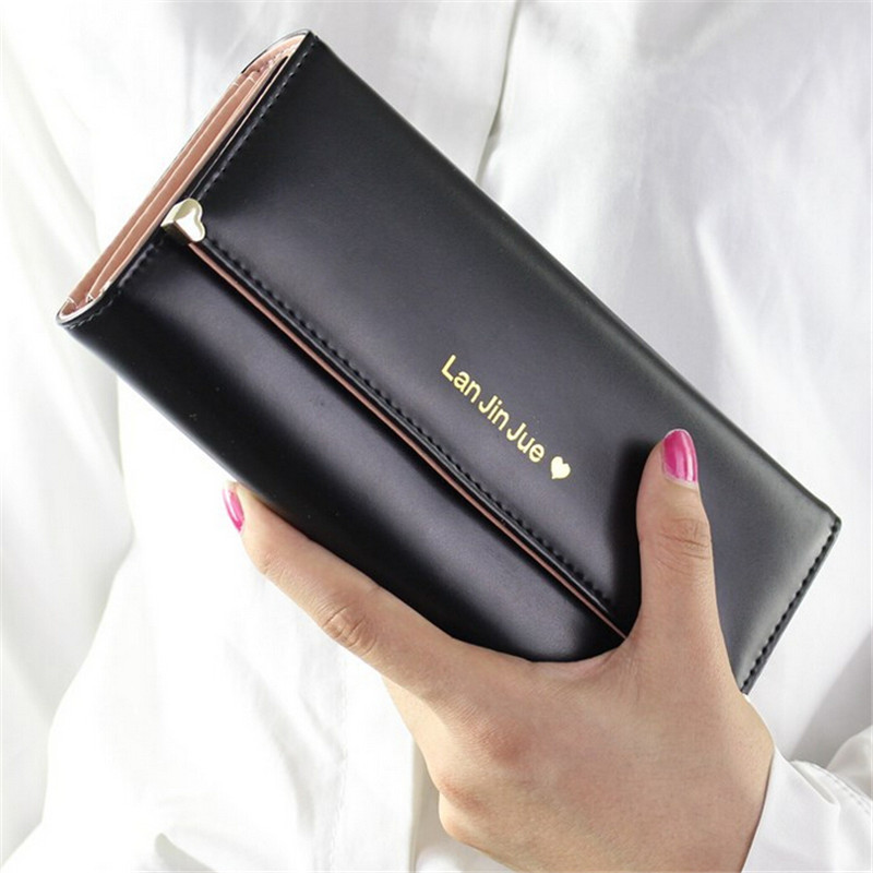 Förderung HOT Fashion Lady Tasche Damen Brieftasche Geldbörse Beliebt Lange Taschen PU Handtaschen Kartenhalter