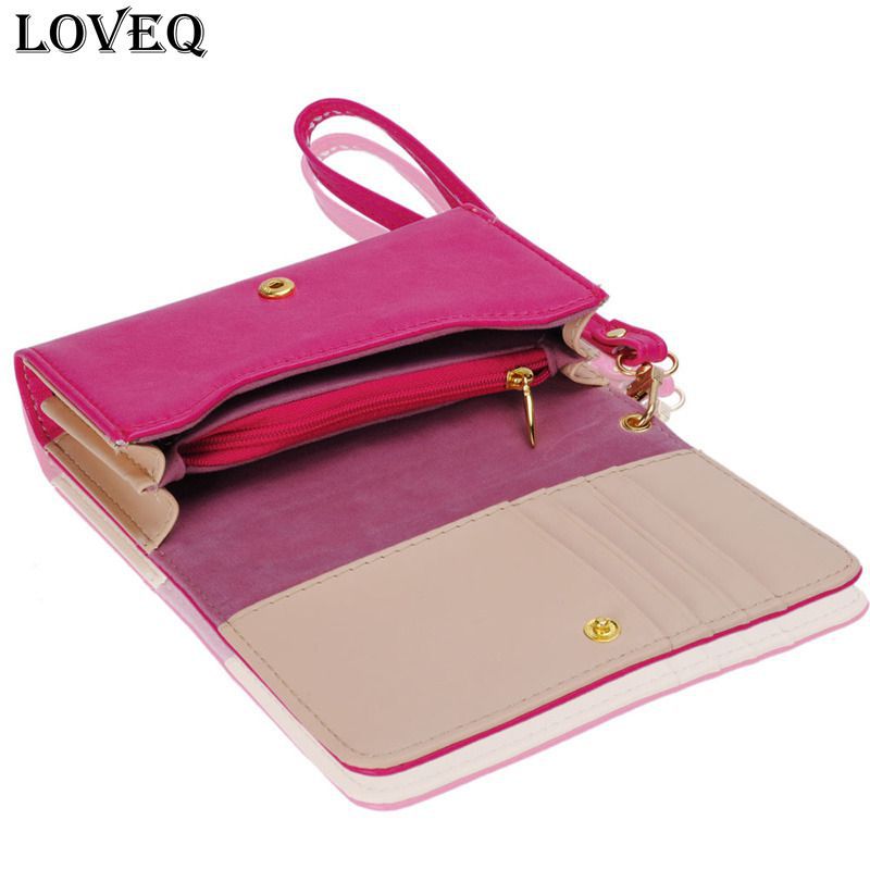 Fashion Multifunktionale Umschlag Damen Brieftasche Geldbörsen Clutch Bag Phone Abdeckung für iPhone 4 S