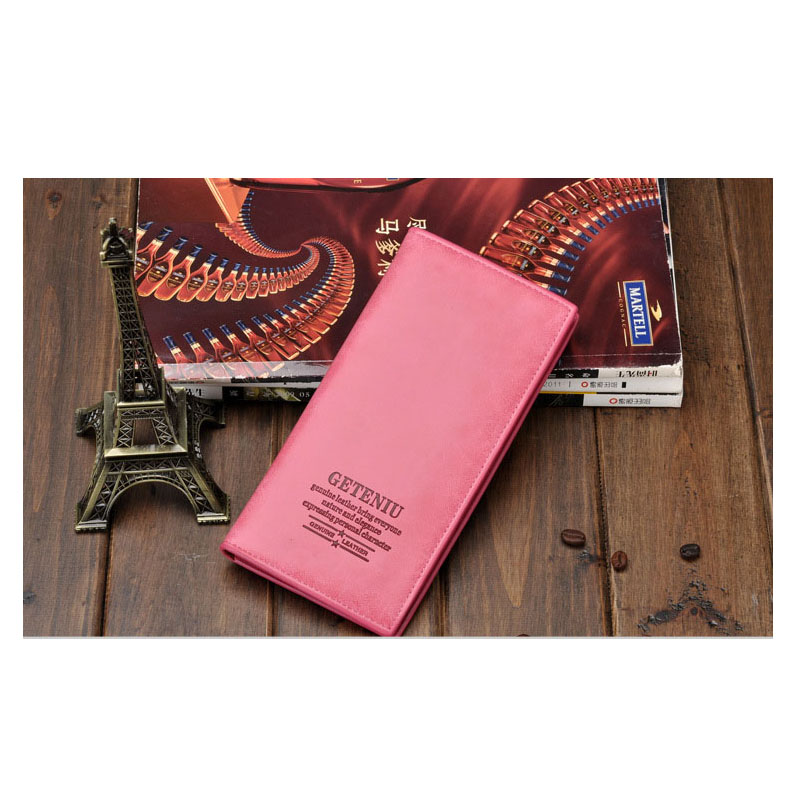 Drei Schicht Gefaltet PU Leder Lange Mappen Unisex Oxhide Karte Geldbörse Herren Damen Wasserdichte Rindle