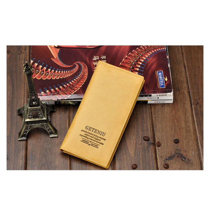 Drei Schicht Gefaltet PU Leder Lange Mappen Unisex Oxhide Karte Geldbörse Herren Damen Wasserdichte Rindle