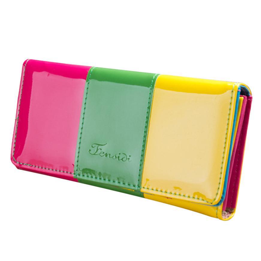 neue Ankunft Damen Brieftasche tragbare Damen Geldbörse Frische Handy lange weibliche Brieftaschen Damen Purse