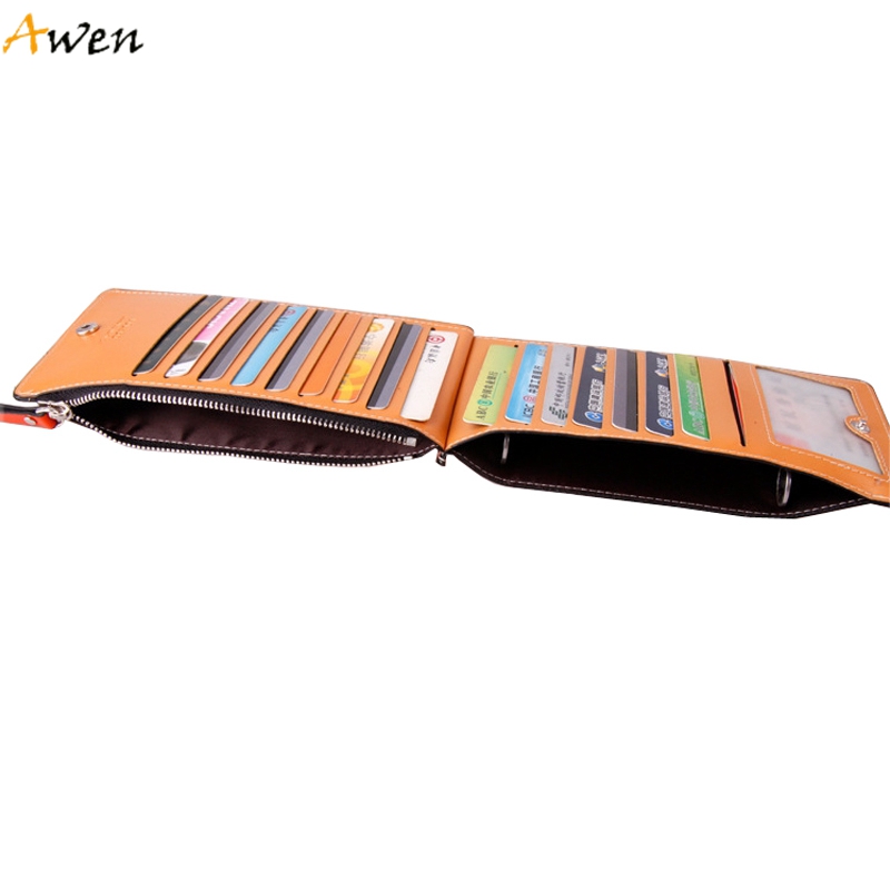 Awen Neue Mode Lange Design FettLeder Damen Brieftaschen Ultradünne Leder Geldbörsen Für Damen