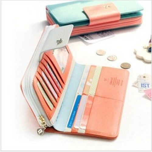 neue Ankunft hohe Qualität Damen Brieftasche Marke Damen Handtasche candy Farbe Damen lange Geldbörsen