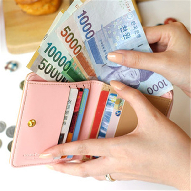 Damen Kurze Brieftasche Kupplung Schöne Vintage Damen Handtasche Mode Kupplung Geldbörse Kartenhalter