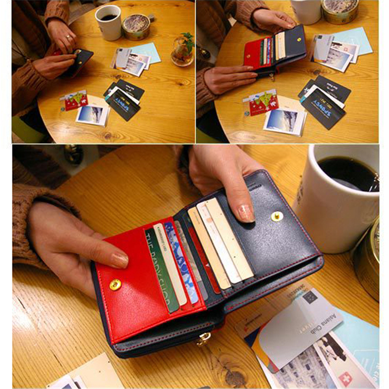 Damen Kurze Brieftasche Kupplung Schöne Vintage Damen Handtasche Mode Kupplung Geldbörse Kartenhalter