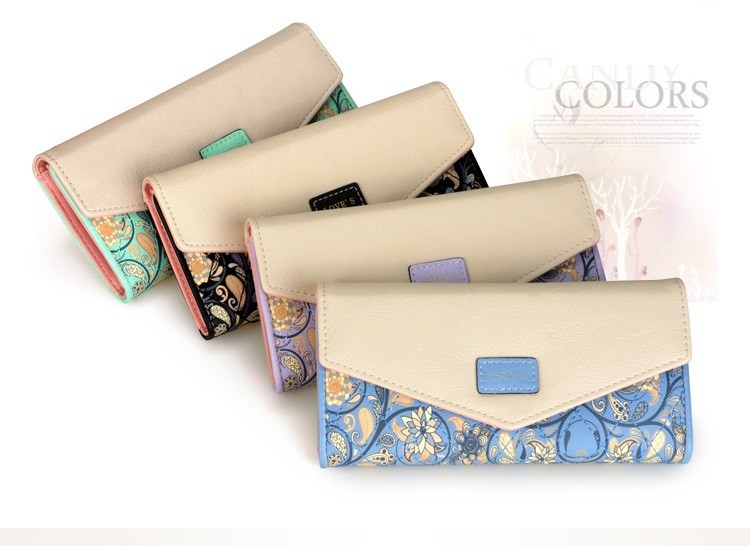 Luxus Lange Designer Berühmte Marke Handtasche Damen Leder Damen Geldbörsen Weiblicher Geldbeutel Handliche