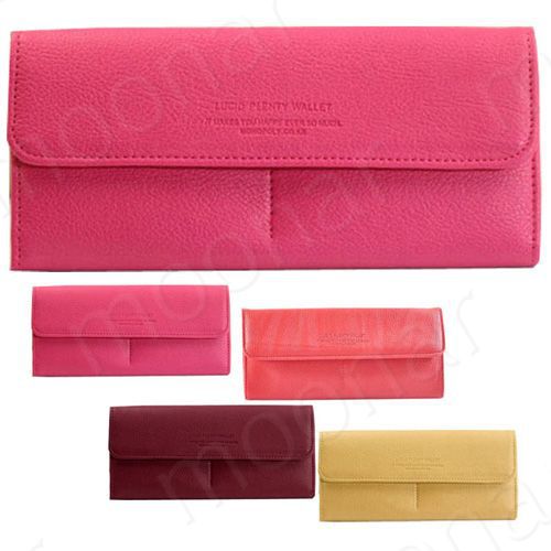 Damen pu umschlag Handtasche langen Leder Geldbörse Geldbeutel