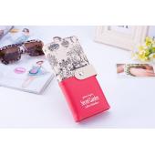 Neue Angekommene weibliche Lange Geldbörsen Mode 2 falten Floral Print Brand Design Casual dame Geldbörse