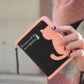 heißesten Damen Kurze Bauform Katze Handtasche Niedliche Damen Brieftasche Taschen Pu Leder Handtaschen Kartenhalt