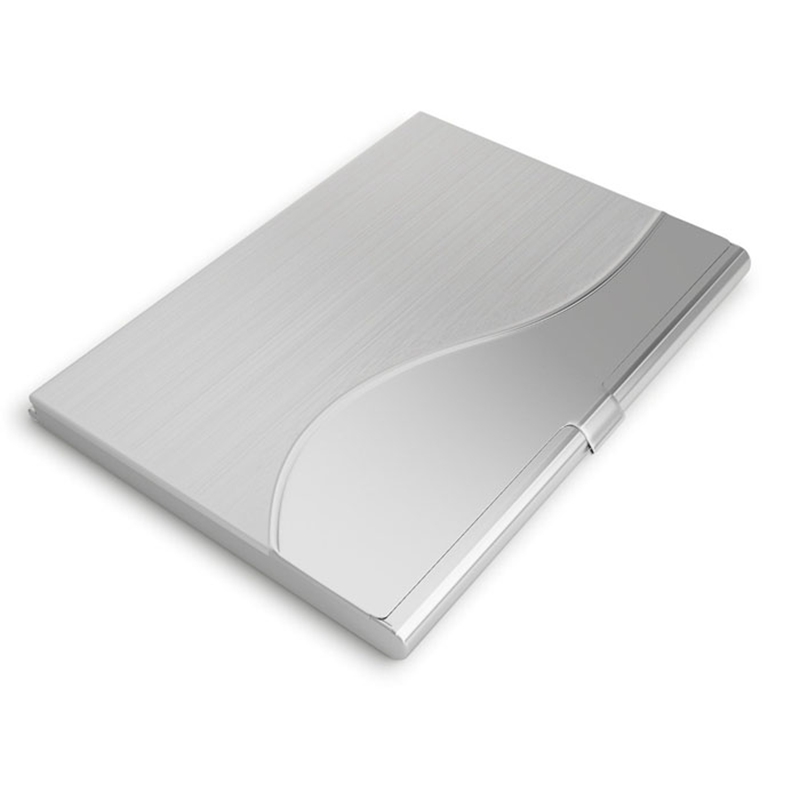 Business ID Kreditkarteninhaber Geldbörsen halter Box Vogue Edelstahl Silber Aluminium passdecke Inhaber