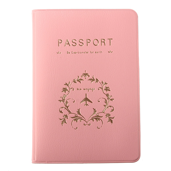 1 stück Mode Neue Reisepass Dokumente Tasche Reise Süß pass abdeckung ID Karte Rosa Kaffee